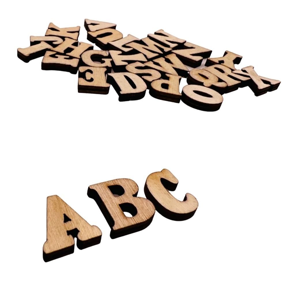 Holzbuchstaben 2x A-Z - Personalisieren